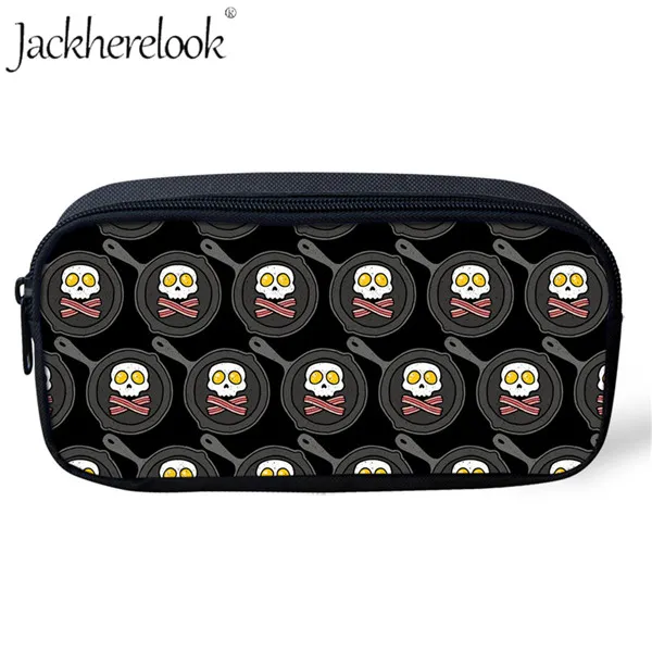 HMC413K Jackhereook сахарный череп Роза Печать школьные пеналы для детей туалетный мешок для женщин косметичка макияж дорожный несессер Feminina - Цвет: HMC413K