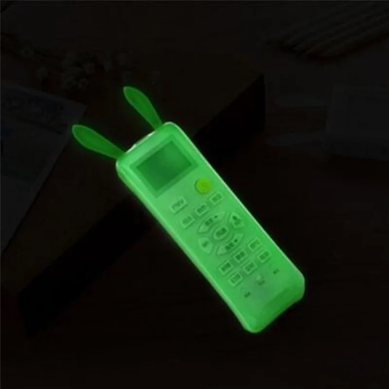 Fluorescent-12X4.5CM 5 размеров, практичный чехол с пультом дистанционного управления, уплотненная силиконовая ткань, прозрачный чехол с пультом дистанционного управления для телевизора, кондиционер, защита от пыли - Цвет: Fluorescent-12X4.5CM