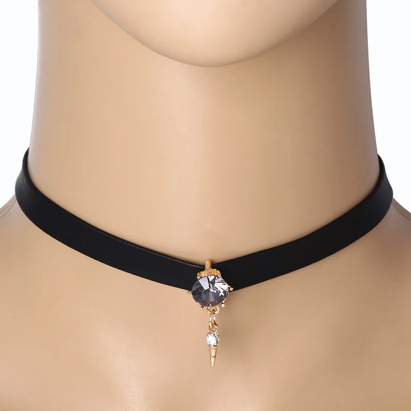 Женские Фланелевые чокер ожерелье элегантное в стиле Харадзюку | Украшения и