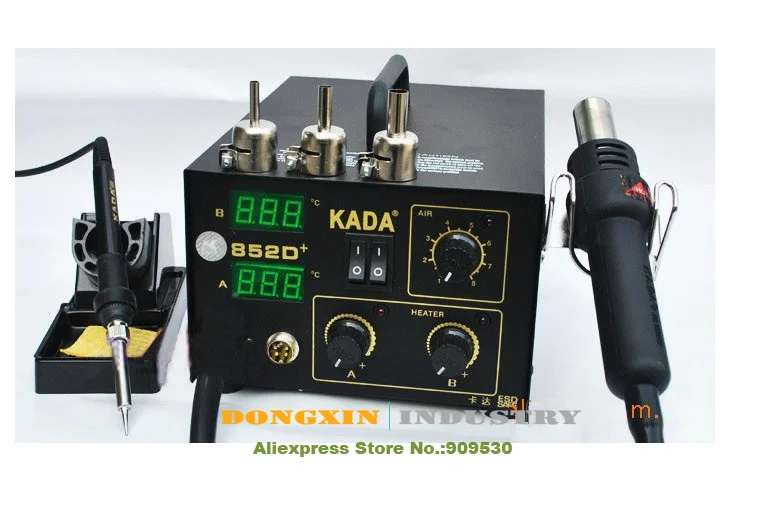 EMS Cheap 220v /110V KADA 852D+ KADA852D+ Rework Welder Station SMT Hot Air Soldering Iron SMD Solder | Инструменты