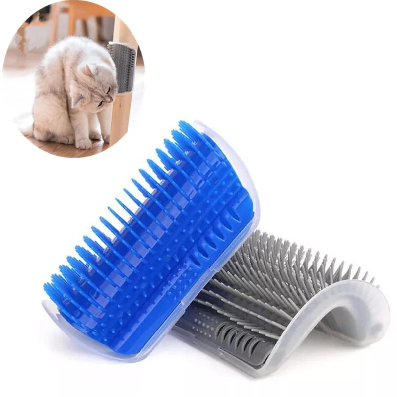 

Hot Cat massage brush scratcher hair removal device for dog cat self massaging groomer Comb corner brushes Pet Product