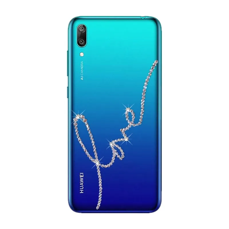 Bling Crystal Diamond Rhinestone Cover Case for Huawei Y7 pro 2019 Y9 Y6 Y5 prime 2018 P Smart P30 P20 Mobile Phone |