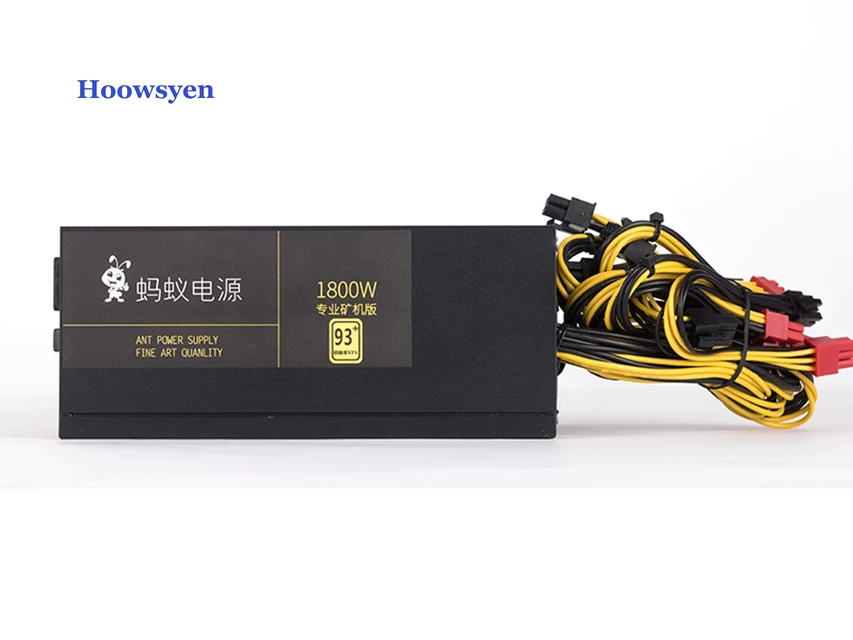 ASIC добыча случае установка сервера мощность 1800 Вт Antminer S9 L3 + D3 S7 A740 A741 E9T9