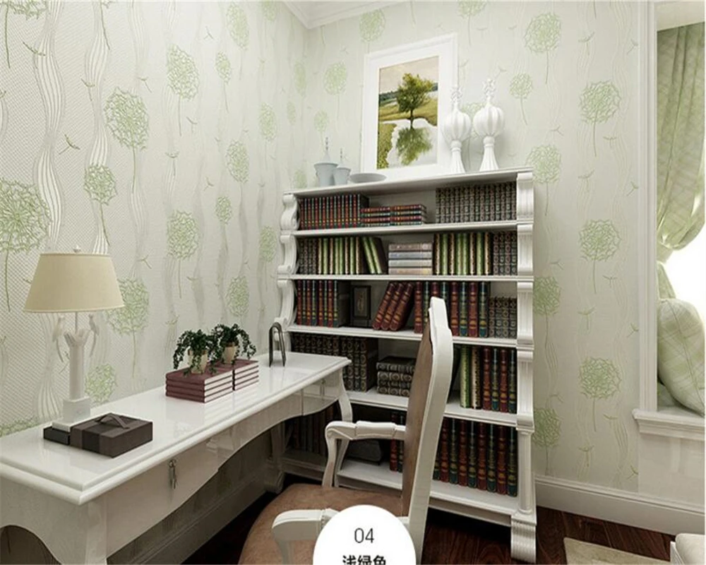 Beibehang Home decoration wallpaper modern fashion 3d living room bedroom dandelion children roll | Обустройство дома