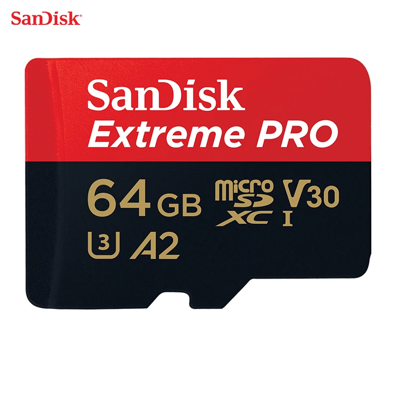 SanDisk исходном TF Micro SD Card Extreme Pro карты памяти U3 64 GB телефон Камера видео 4k Запись |