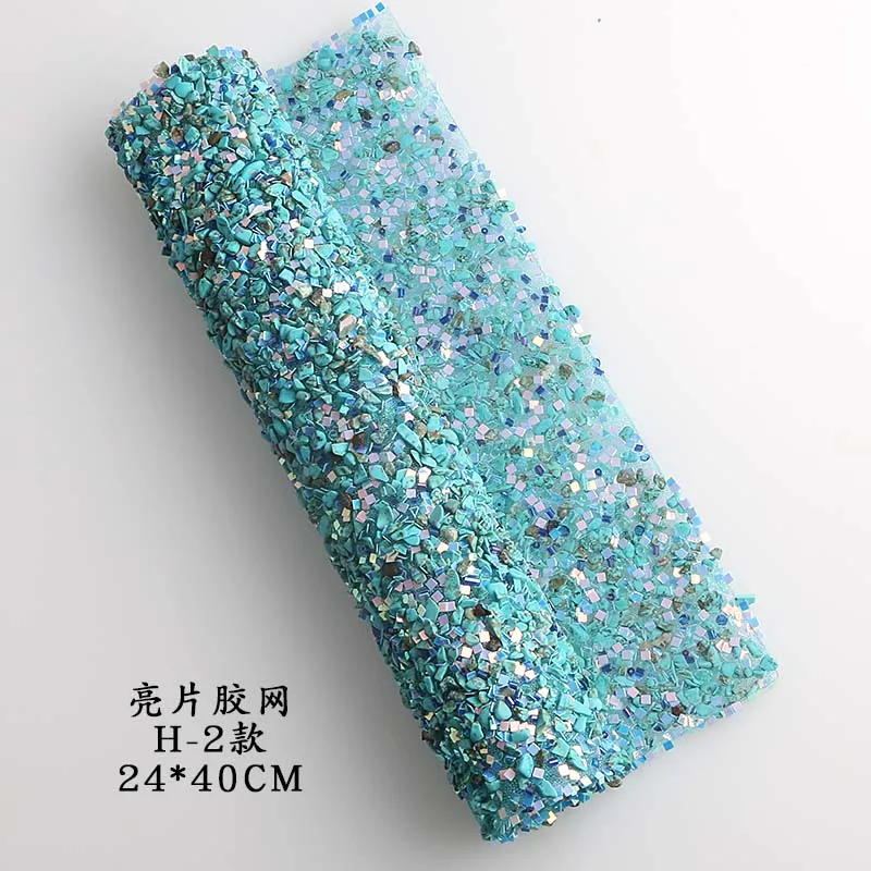 blue 24/40 см самоцветы, сверла, Резиновая сетка, резиновый Маникюр фон, костюм, макияж, mirro - Цвет: blue