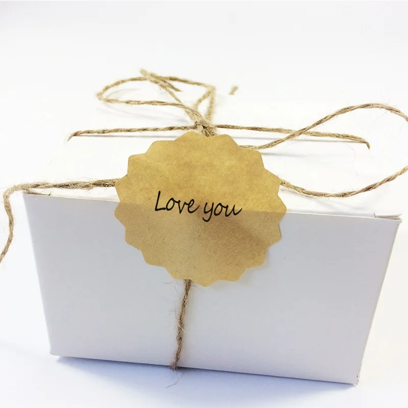 1000 шт./лот винтажная пустая кружевная крафт-этикетка наклейка сделай сам ручной