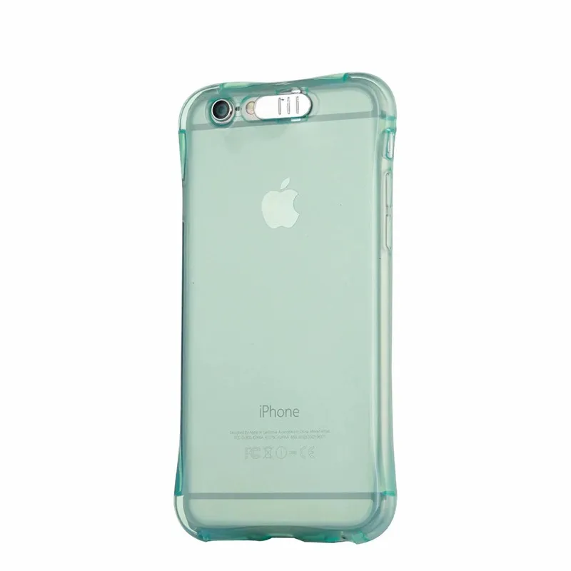 Blue Светодиодный чехол из ТПУ с вспышкой для iPhone X, XS, XR, XS, Max, чехол s, прозрачная светящаяся задняя крышка для iPhone 5, 5S, 6, 6 S, 7, 8 Plus, напоминающая о входящем - Цвет: Blue