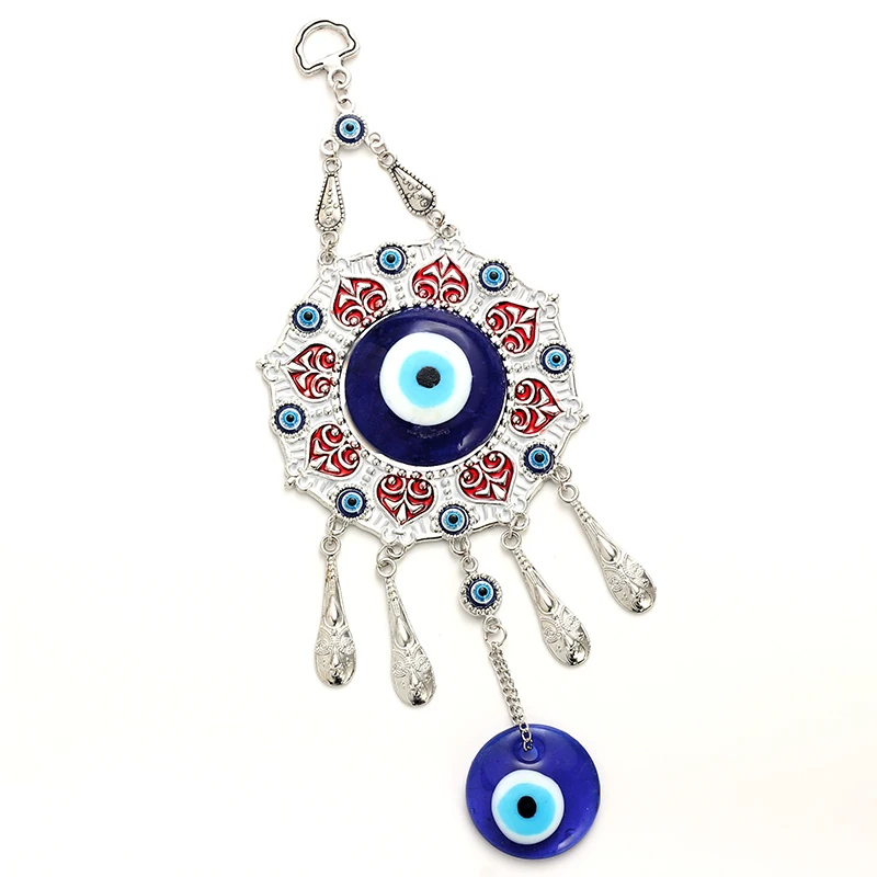 Lucky Blue бисер от сглаза жизнь дерево брелок автомобильный домашний настенный