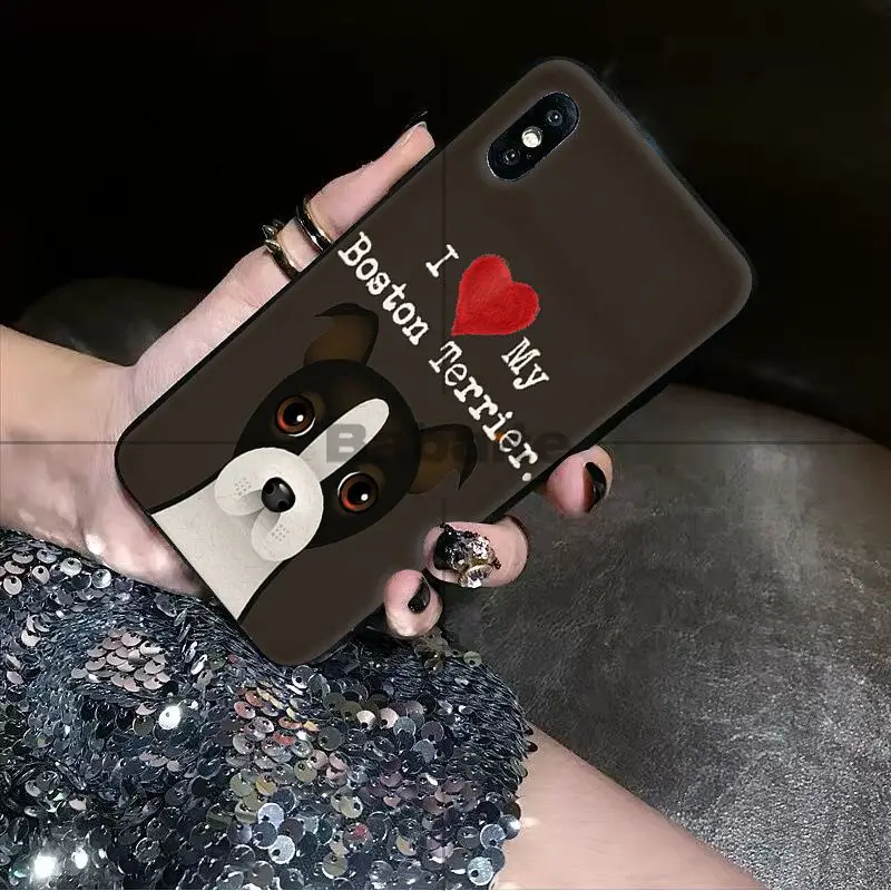 A11 Babaite я люблю свою собака Йоркширский терьер Papillon боксер Coque Оболочка Чехол для телефона для iPhone 8 7 6 6S Plus X XS MAX 5 5S SE XR Чехол для мобильного телефона s - Цвет: A11