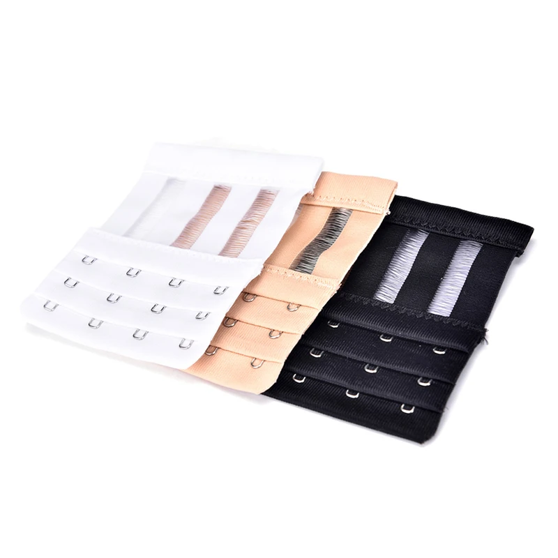 

1pc 4 Hooks 3 Rows New Multi Color Bra Strap Extension Adjustable Belt Buckle Available Intimates Accessories Extenders