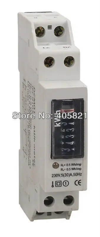 

High accuracy single phase energy meter with din-rail installation