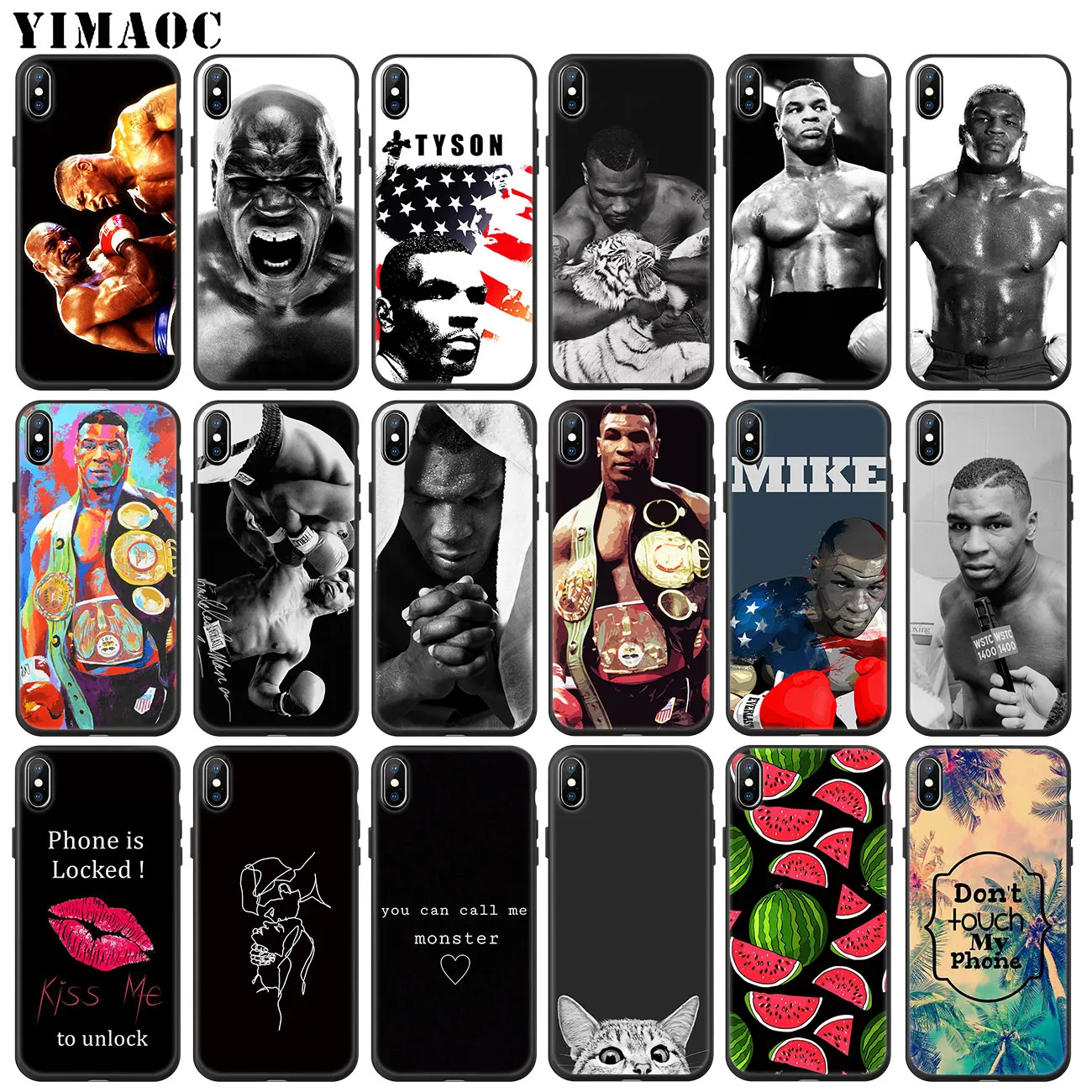 Мягкий силиконовый чехол YIMAOC Mike Tyson punch для iPhone 11 Pro XS Max XR X 6 6S 7 8 Plus 5 5S SE 10 из ТПУ с