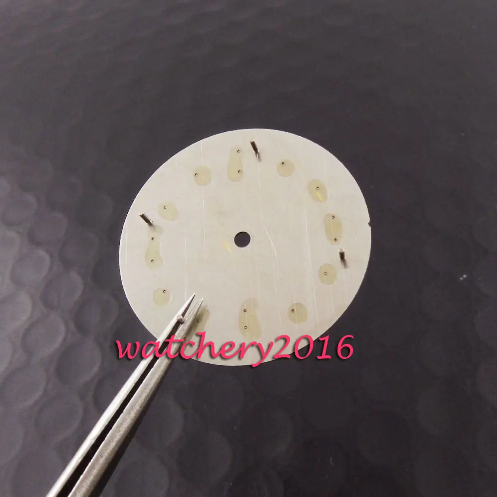 Циферблат мужской с белыми цифрами 30 4 мм коричневый подходит для eta 2824 2836 miyota 8215