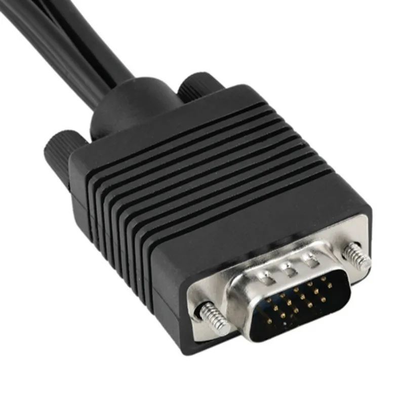 VGA SVGA К S видео 3 RCA конвертер AV ТВ выход кабель адаптер RCA Женский конвертер видео кабель для ноутбука ПК HDTV монитор тв
