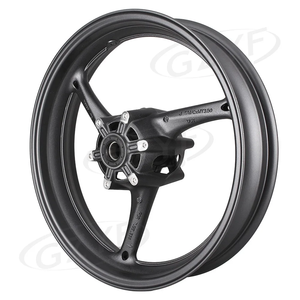 Обод переднего колеса мотоцикла для Suzuki GSXR 600/750 2008 2009 2010& GSXR 1000 2009- матовый черный сплав