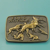 wholesale custom antique gold 3d animel badge