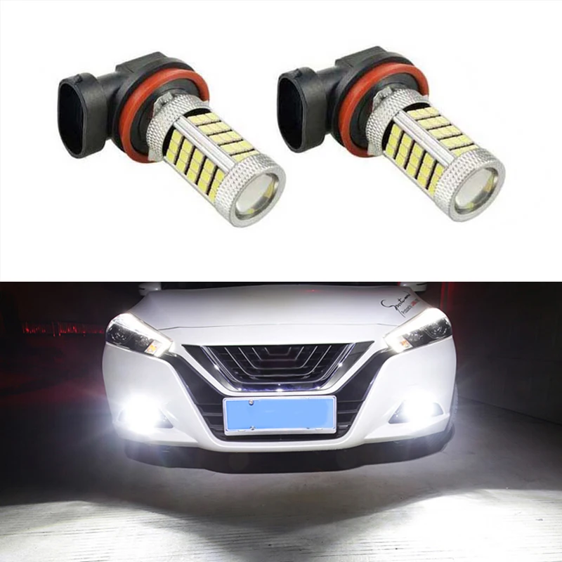 2x H11 LED canbus 2835 Bulbs Reflector Mirror Design For Fog Lights Mitsubishi Lancer 2010-2014 Asx | Автомобили и мотоциклы