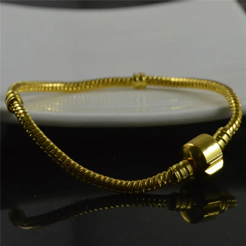 Бесплатная доставка 2 подарочные бусины модная цепочка под змеиную кожу 3 мм