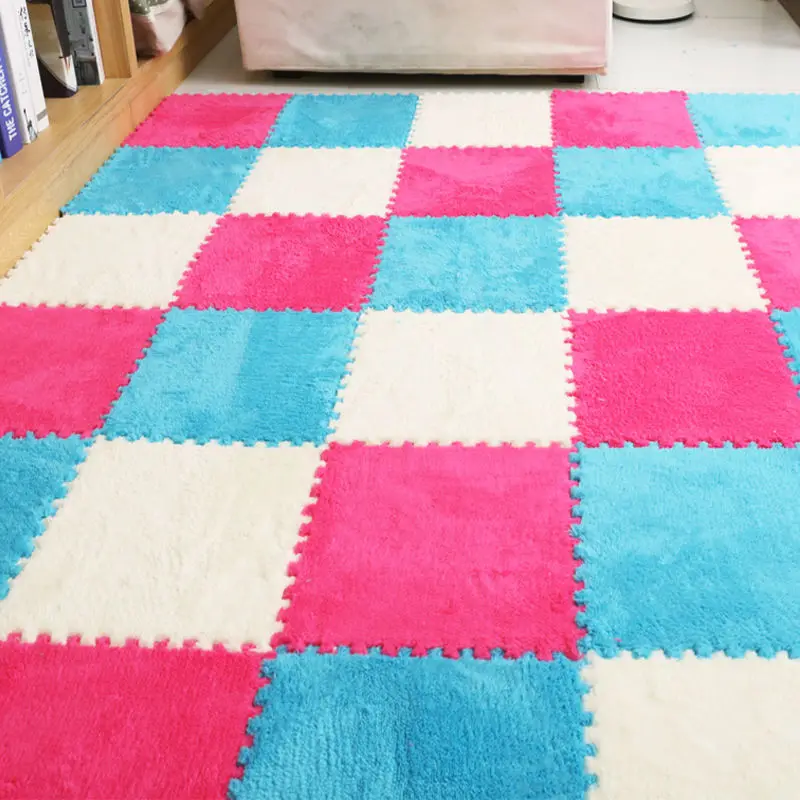 4 шт. 30 см/шт. длинный меховой коврик головоломка для волос EVA пена лохматый