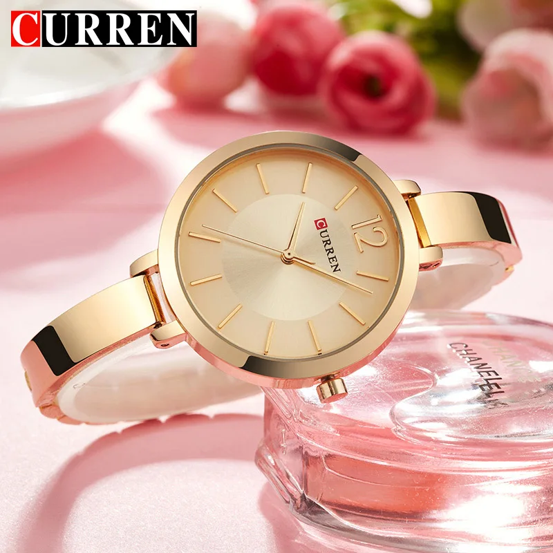 

CURREN 2019 New unique Creative Design Women Quartz Watch Casual Fashion Ladies Gift Watches Vintage Timepieces relogio feminino