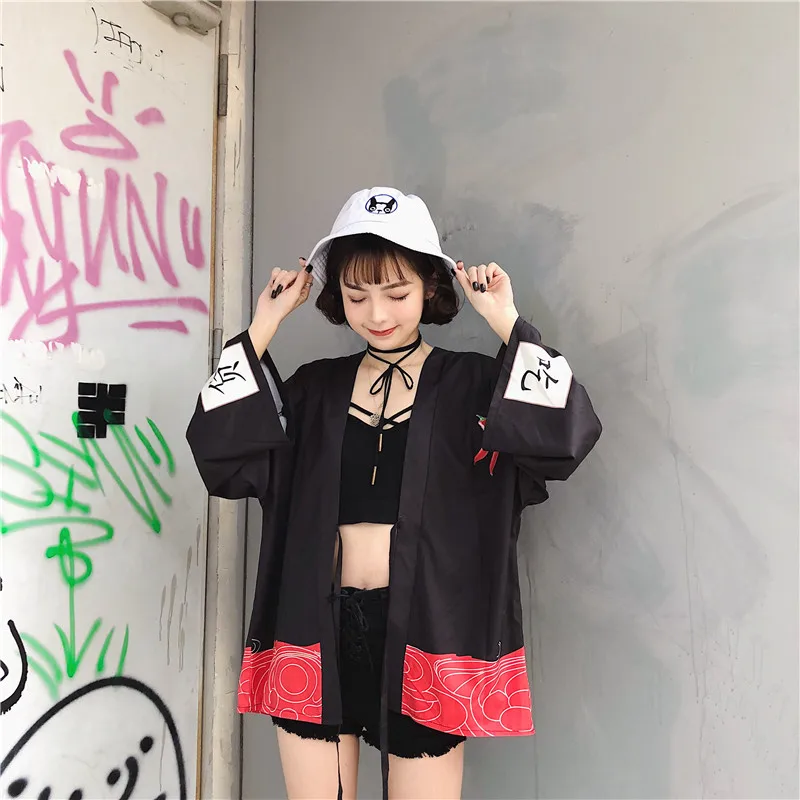 Женское кимоно кардиган Haori свободное в японском стиле на лето 2019|Одежда Азии и