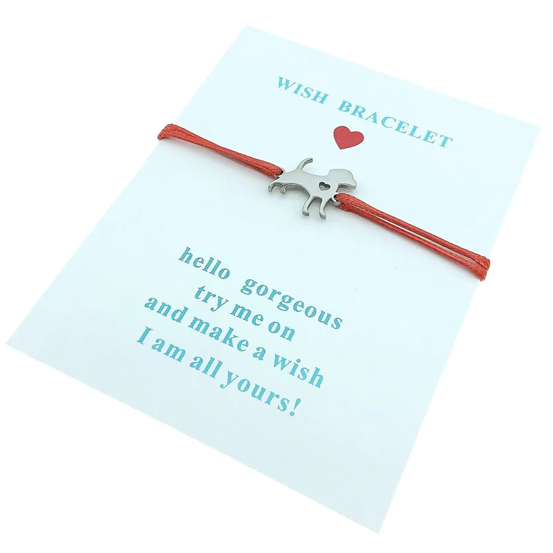 Wish Bracelet Love браслет на удачу из нержавеющей стали 316L регулируемый