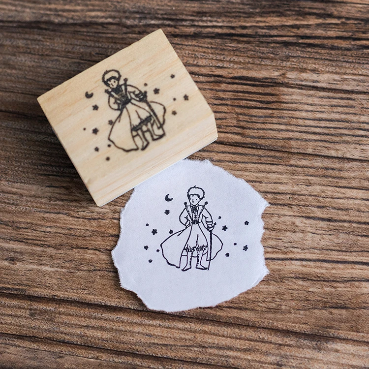 Kawaii Le Petit Prince штамп Diy деревянные и резиновые штампы печать для скрапбукинга студенческий приз рекламный подарок канцелярские принадлежности - Цвет: 4