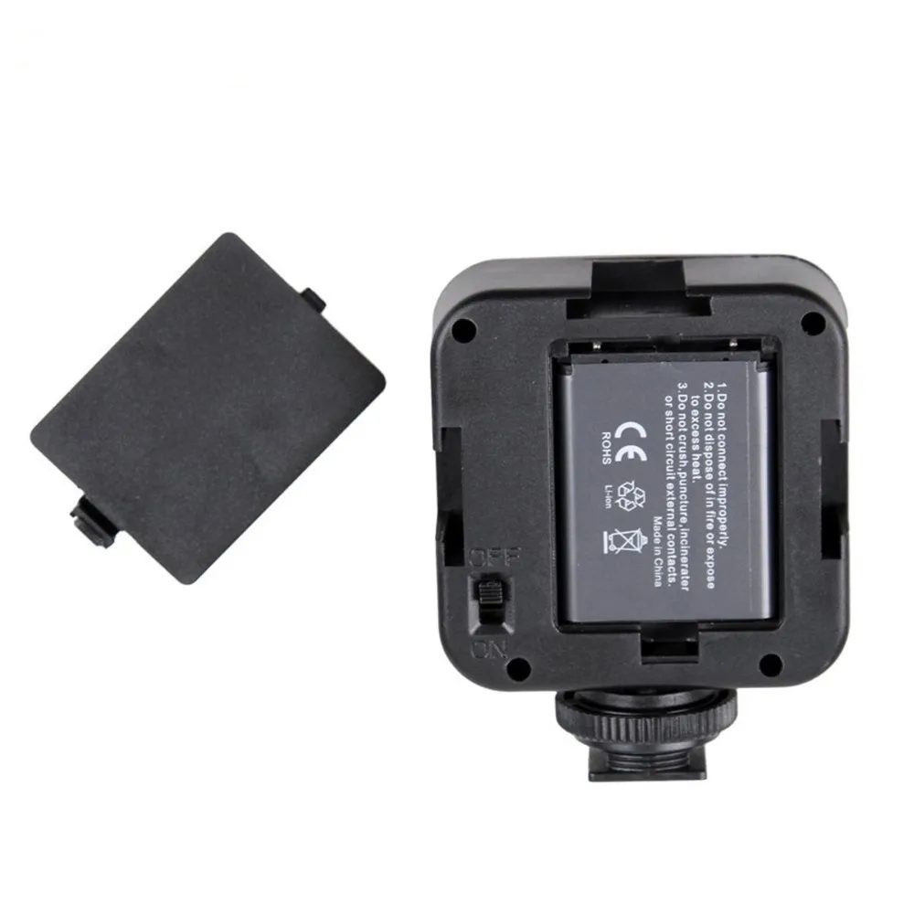 36 шт/партия 4 Вт светодиодный видео Камера светильник 160LX 6500 к DC 4,2 V для экшн-камеры Gopro 5/4/3/2 спортивные SJCAM экшн-камеры Xiaoyi 4K Экшн-камера Eken DSLR Камера s Смартфон