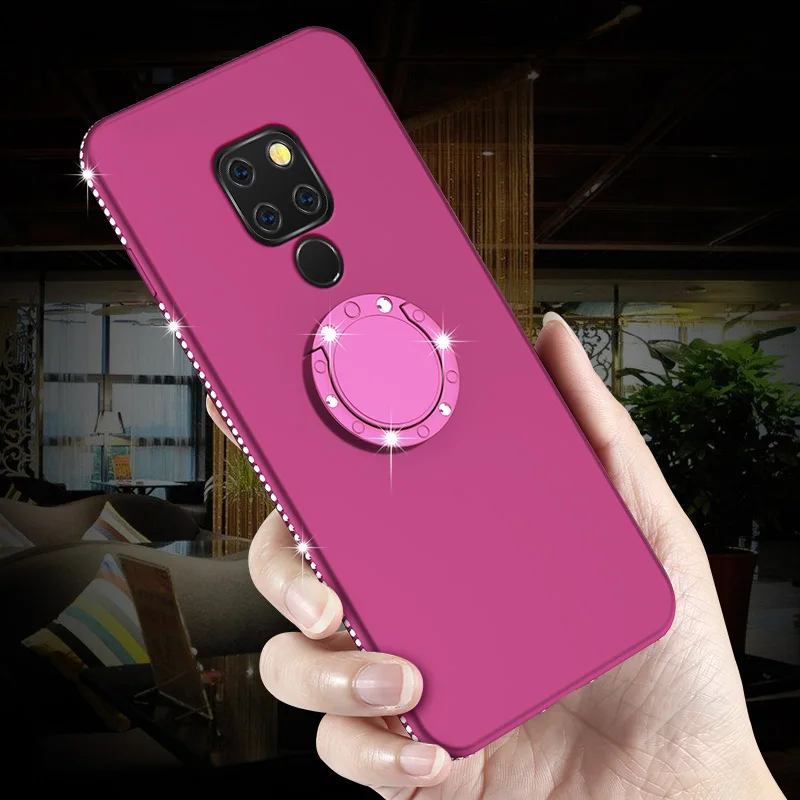 Чехлы со стразами для Huawei Mate 20 X блестящий чехол Pro силиконовый держатель кольца