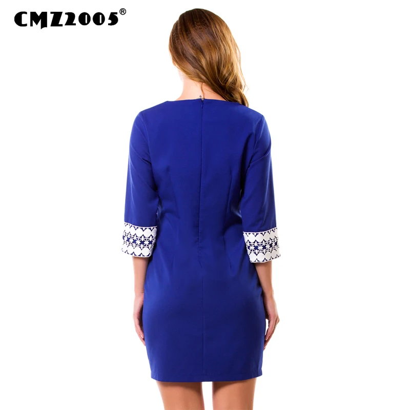 Hot Sale New Women Vintage Fashion Autumn Striped Knee-Length O- Neck Dresses with Half sleeve 71243-1 | Женская одежда