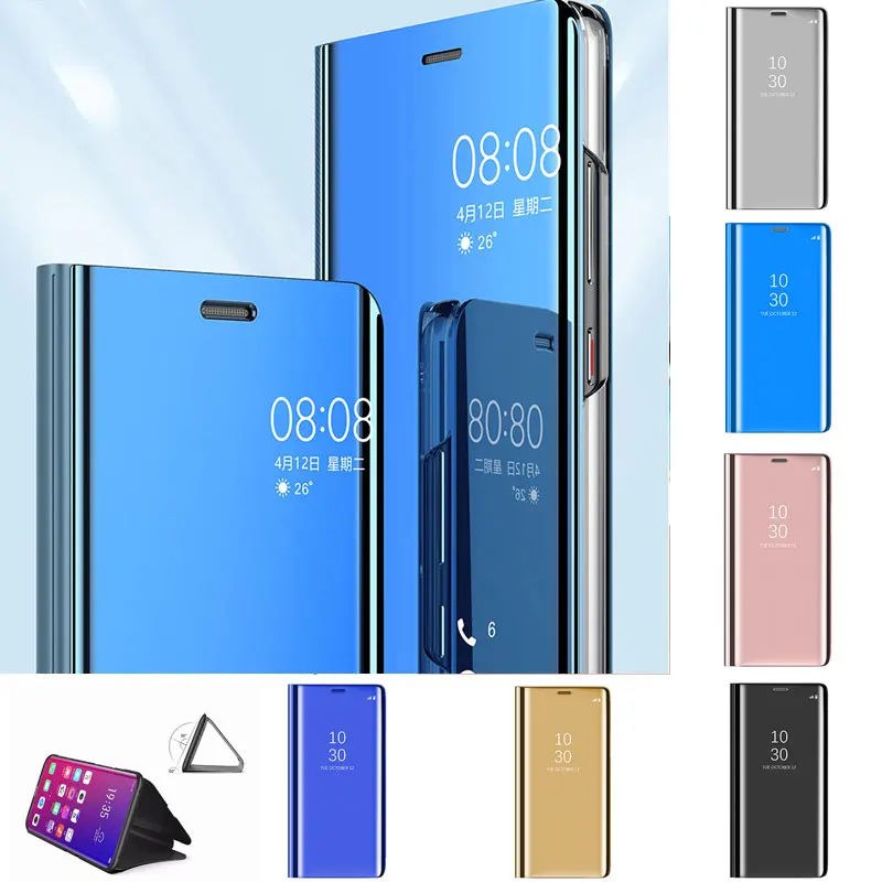 Jcase модный гальванический зеркальный чехол для телефона Samsung Galaxy S8 Plus eather Smart Clear