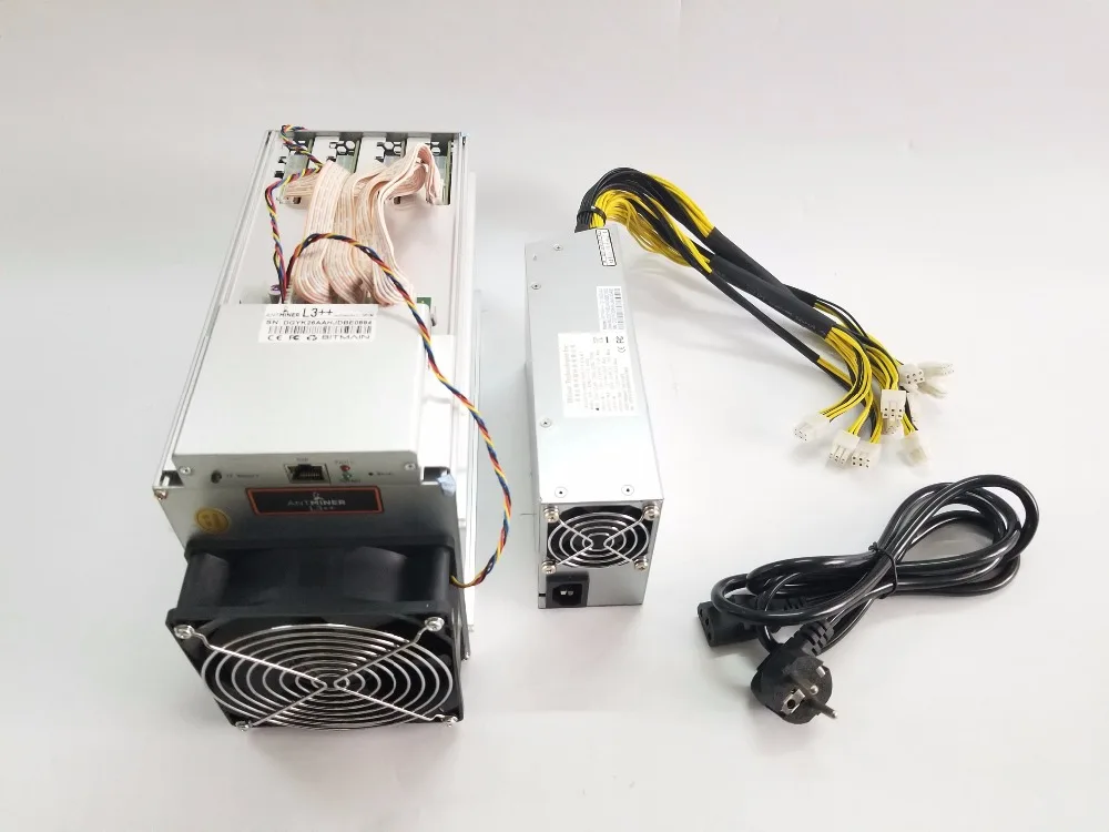 Новый ANTMINER L3 ++ 580 м с блоком питания BITMIAN Scrypt Miner LTC Litecion Mining Machine лучше чем + S9