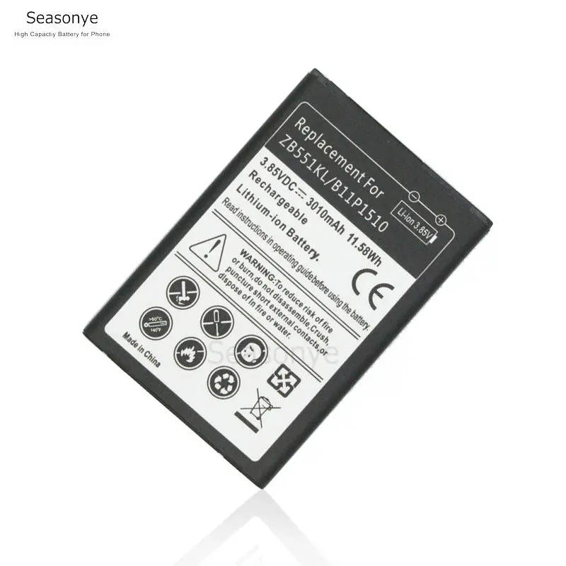 Seasonye 1x3010mAh/11.58Wh Сменный аккумулятор для телефона ASUS ZenFone Go TV ZB551KL X013DB C11P1510 /