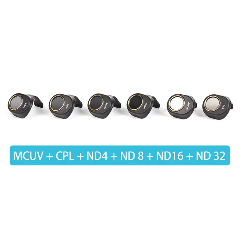 6 PC Full Set Sunnylife Spark Gimbal фильтр объектива камеры Combo ND4 ND8 ND16 ND32 MCUV CPL Для HD прозрачный фильтр объектива для DJI Spark Drone - Цвет: 6 PC Full Set