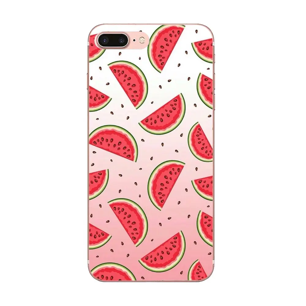 Мягкий для Xiaomi Mi3 Mi4 Mi4C Mi4i Mi5 Mi 5S 5X 6 6X A1 Max Mix 2 Note 3 4 арбузный Красный и Зеленый Летний