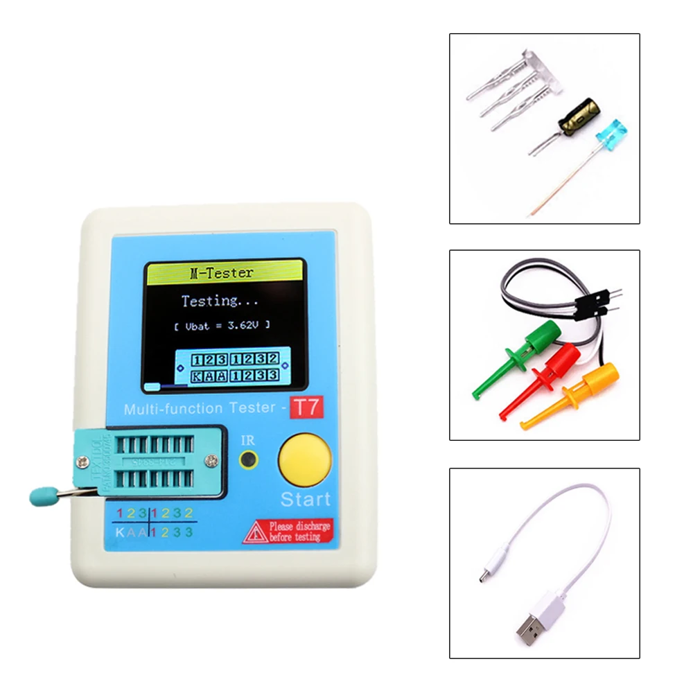 Мультиметр Транзистор тестер ESR TFT диодный триодный измеритель емкости NPN PNP MOSFET