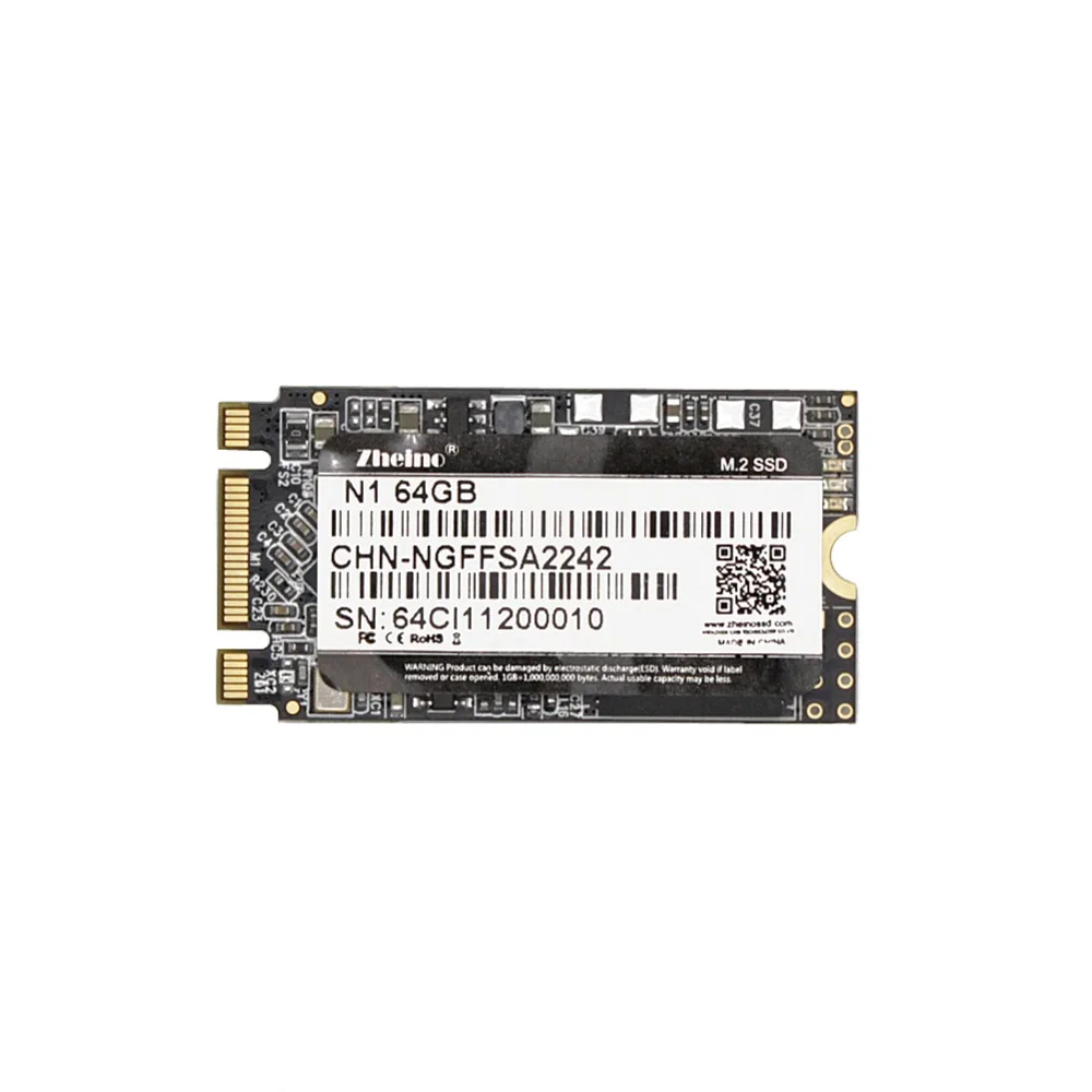 Zheino M.2 2242 SSD 64GB NGFF SATA Внутренний твердотельный диск для ПК ноутбук Настольный сервер