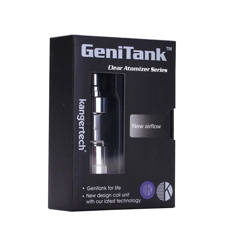 Оригинальный атомайзер Kanger Genitank 2 4 мл сменный двухкатушечный бак клиромайзер