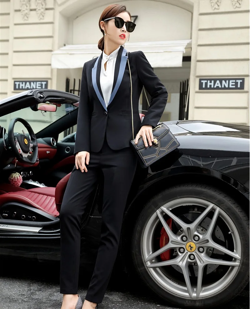 Женские деловые костюмы офисная одежда для работы профессиональные со штанами