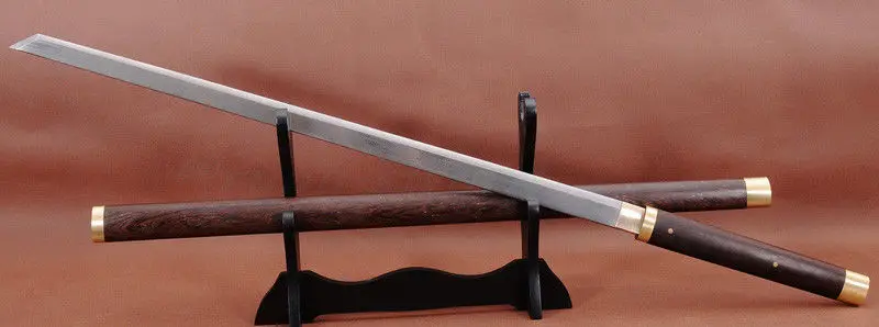 

JAPANESE SAMURAI SWORD NINJA FOLDED STEEL KIRIHA ZUKURI FULL TANG SHARP BLADE