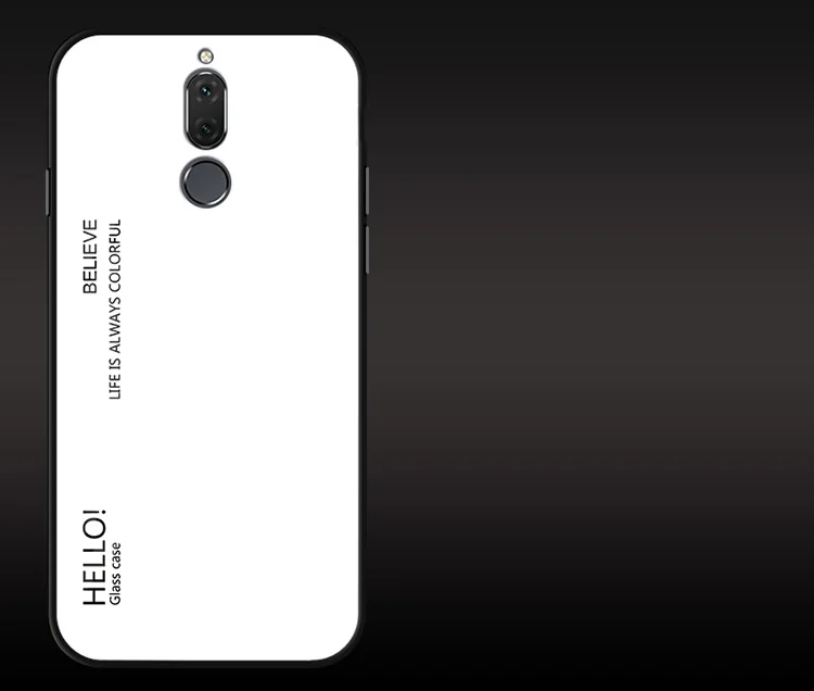 Полупрозрачный градиентный чехол из закаленного стекла для Meizu M6T 6T 5,7 дюйма, чехол из ТПУ с мягким краем