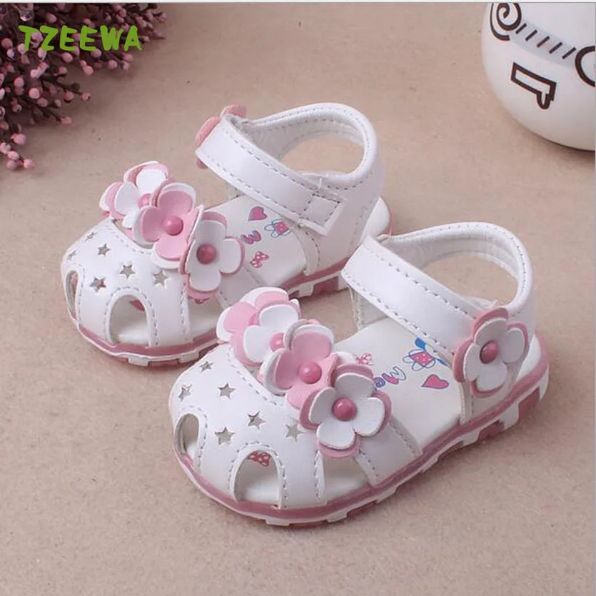 

Baby Girls Sandals Summer Kids Shoes Soft Flat Shoes Baby Sandals Girls Flower Sandale Enfant Toddlers Children Shoes