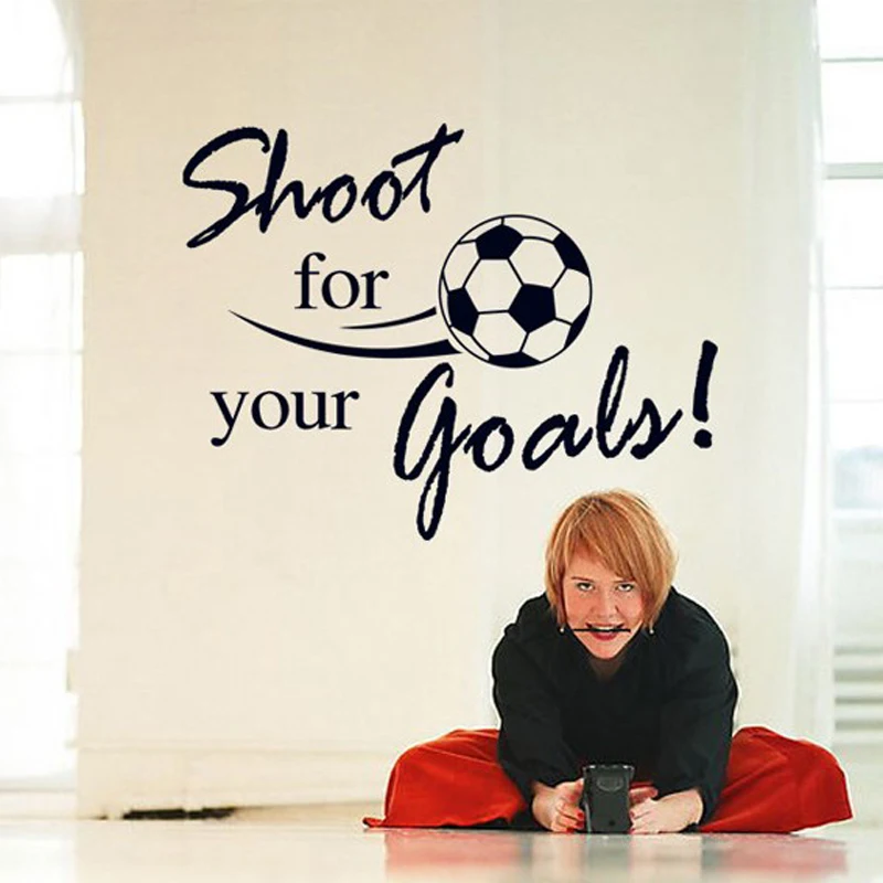 Наклейка на стену из ПВХ для игры в футбол | Дом и сад