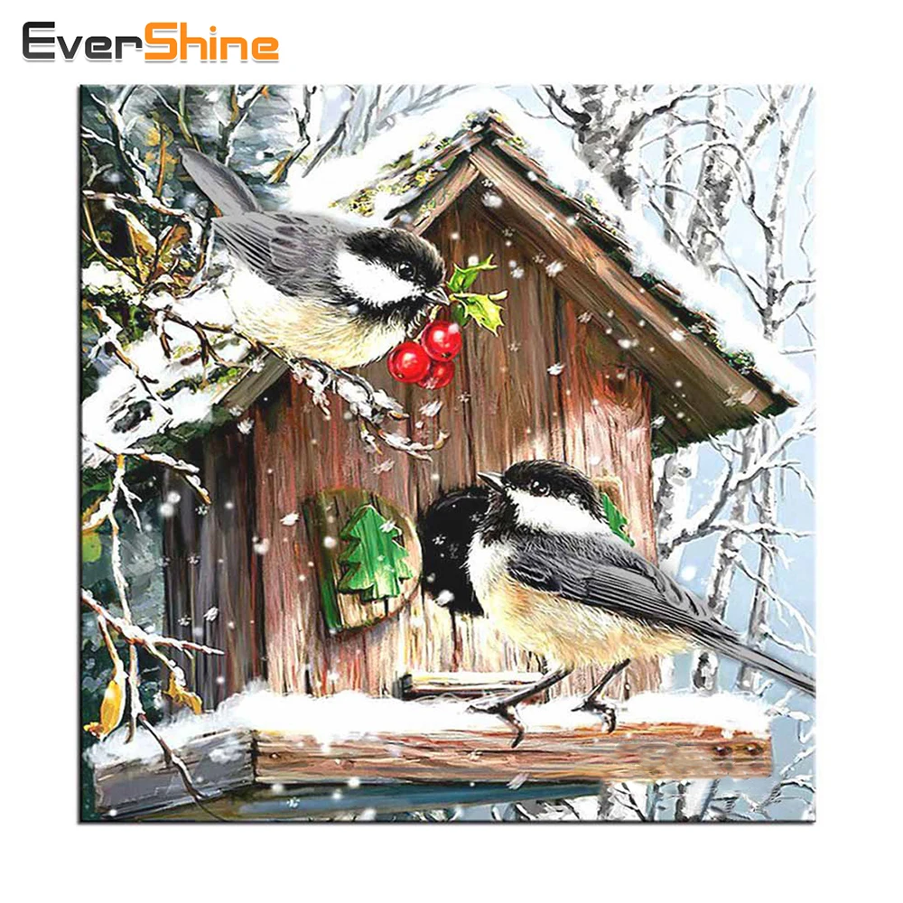 Evershine DIY алмаз Вышивка Товары для птиц 3D алмазная живопись вышивка крестом Наборы мозаика Вышивка Крестом Картины Стразы ручной работы искусств