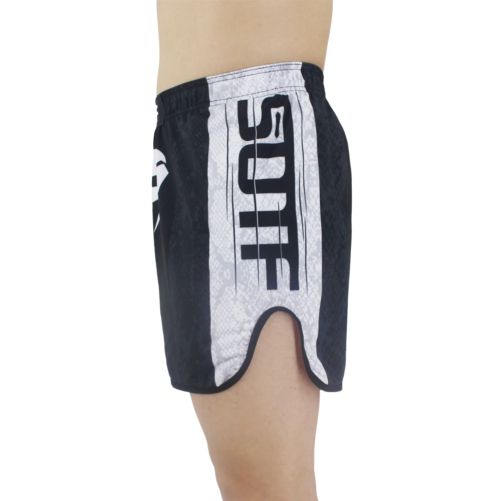 SOTF mma черные эластичные шорты с головой змеи для боевых действий Tiger Muay Thai дешевые