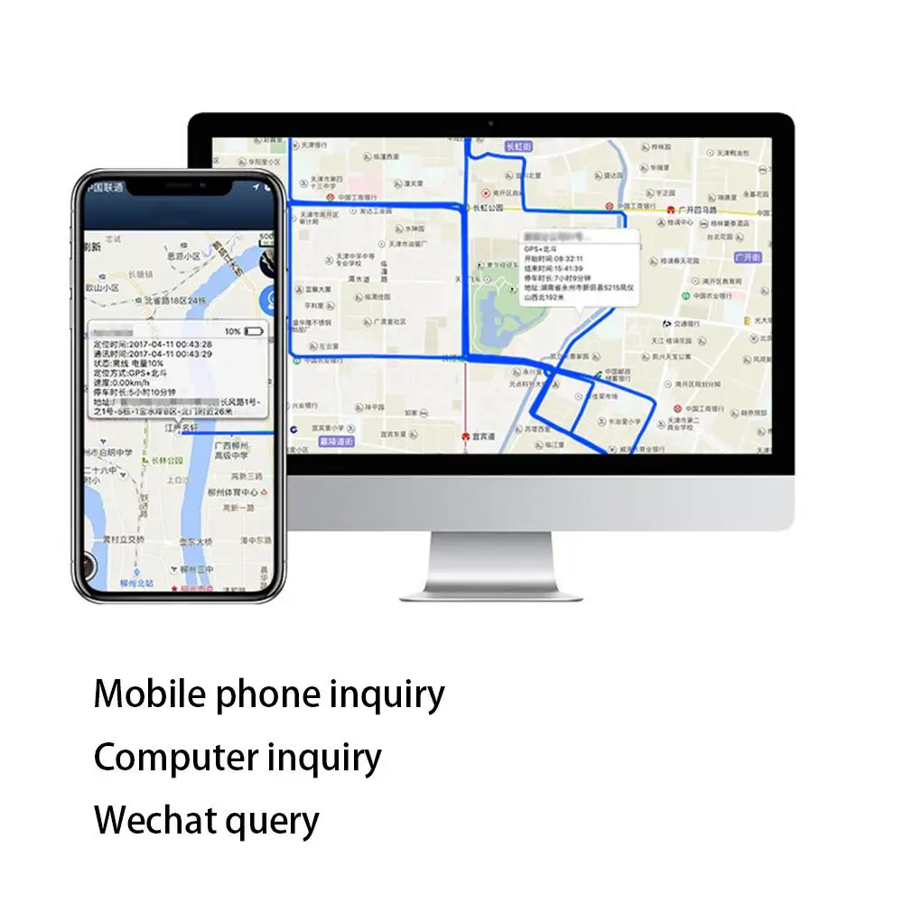 GPS Locator Adsorption Recording Anti Lost Device Tracker Voice Control Real Time Tracking Device 5000mAh Standby
