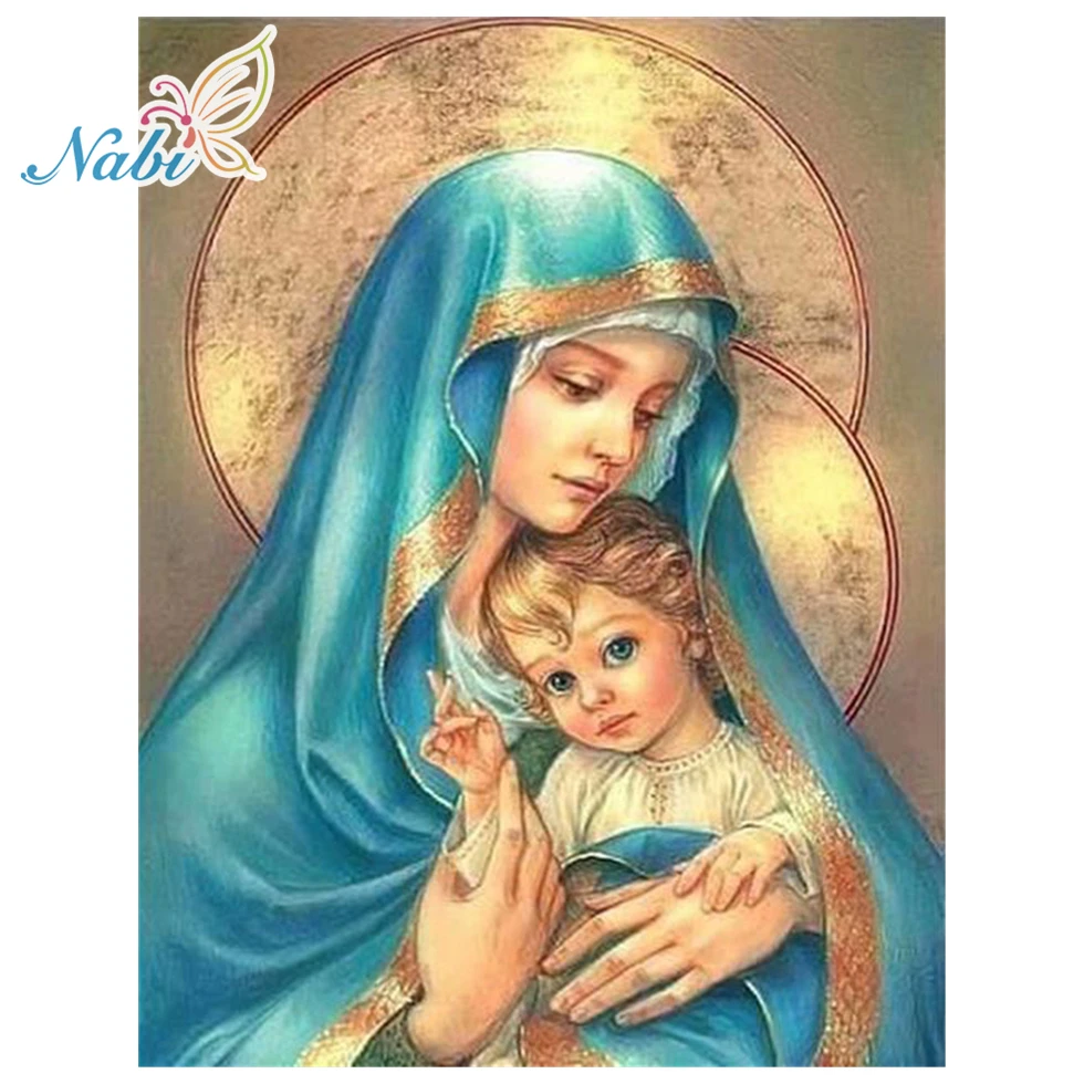 5d Сделай Сам алмазная живопись полная квадратная Алмазная вышивка религия nossa senhora-Алмазная мозаика daimond картина 669DD