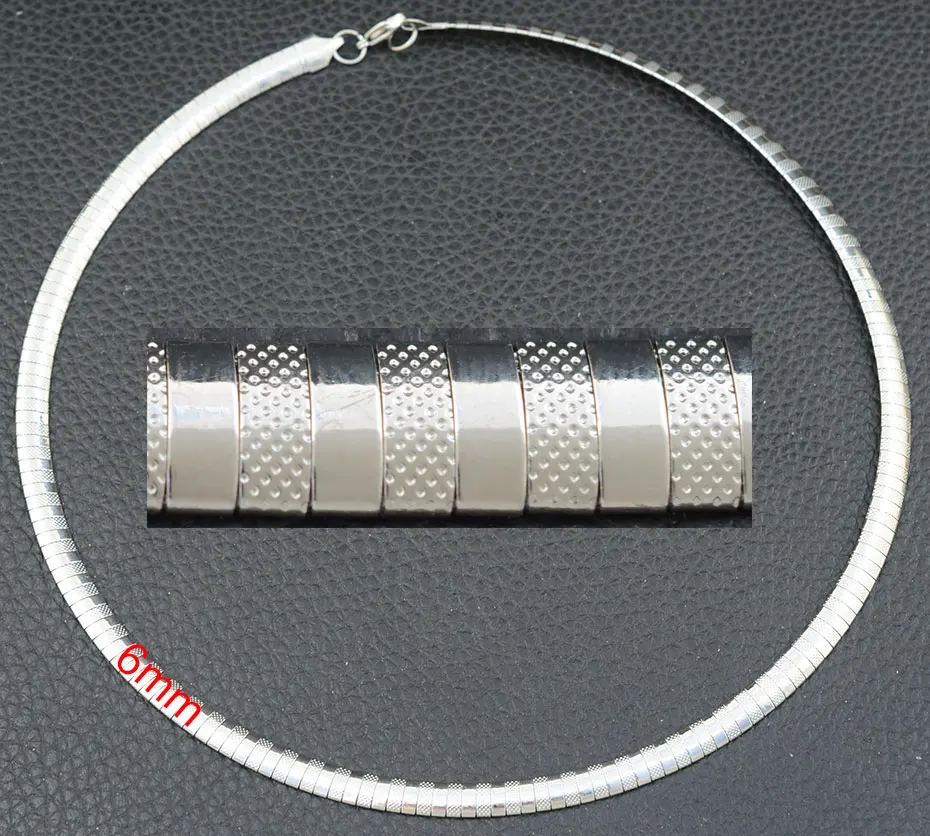 Silver ColorNGCGAOFP Модные Нержавеющая сталь Ювелирное Украшение, 3/4/6/8 мм OMG Красочные колье Цепочки и ожерелья воротник не сужающийся книзу массивный для Для женщин Мода змея цепи подарок для девочки - Окраска металла: Silver ColorNGCGAOFP