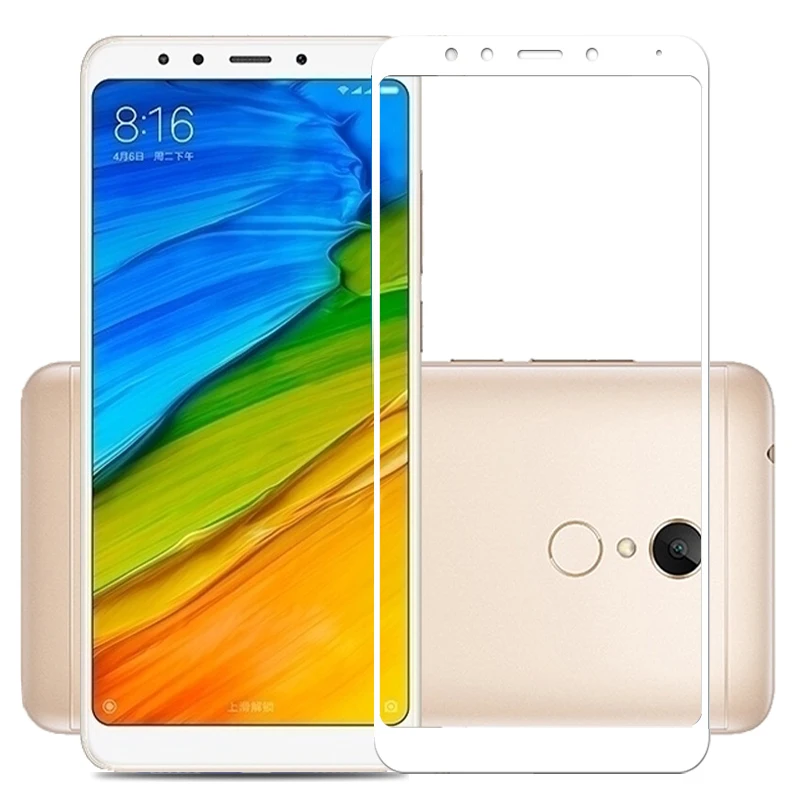Протектор экрана для Xiaomi Redmi 5 Plus стекло 6 Pro Полное покрытие Белое и черное 5A 6A